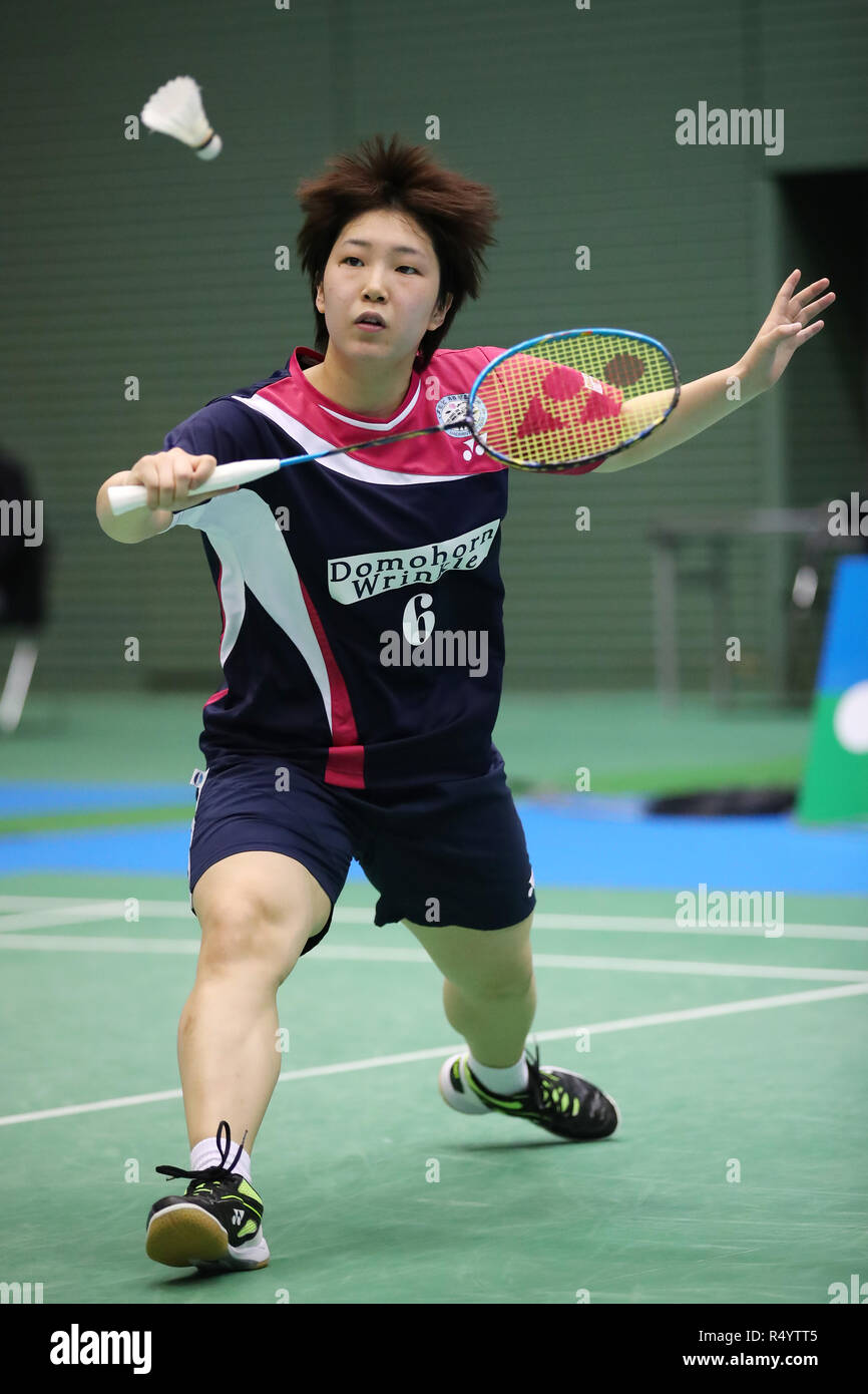 Akane Yamaguchi,  NOVEMBER 29, 2018 - Badminton :  The 72nd All Japan Badminton Championships 2018  Women's Singles 2nd Round  at Komazawa Gymnasium, Tokyo, Japan.  (Photo by YUTAKA/AFLO SPORT) Stock Photo