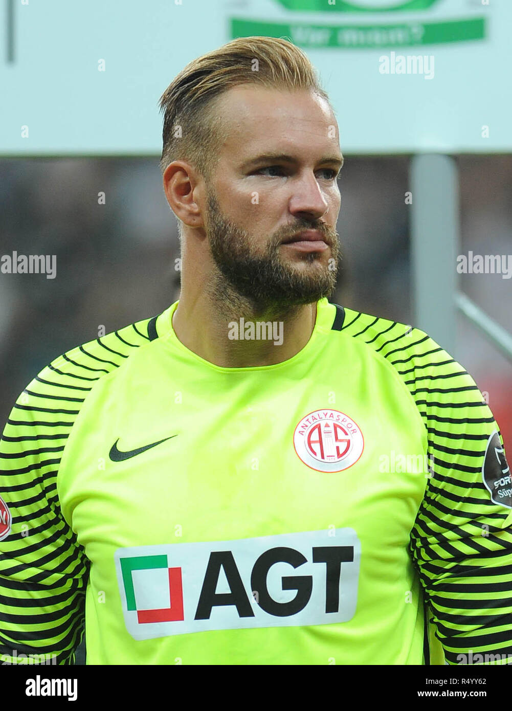 Goalkeeper Ruud Boffin of Antalyaspor . Stock Photo