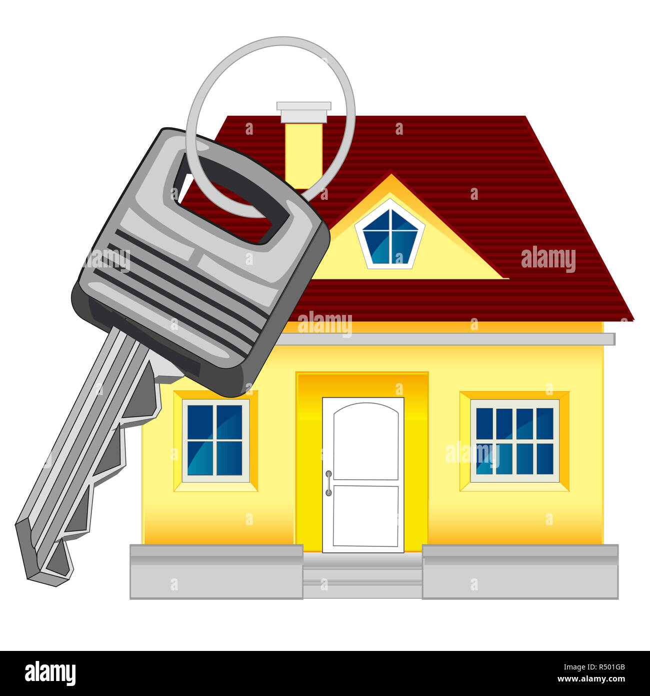 House and key Stock Photo Alamy