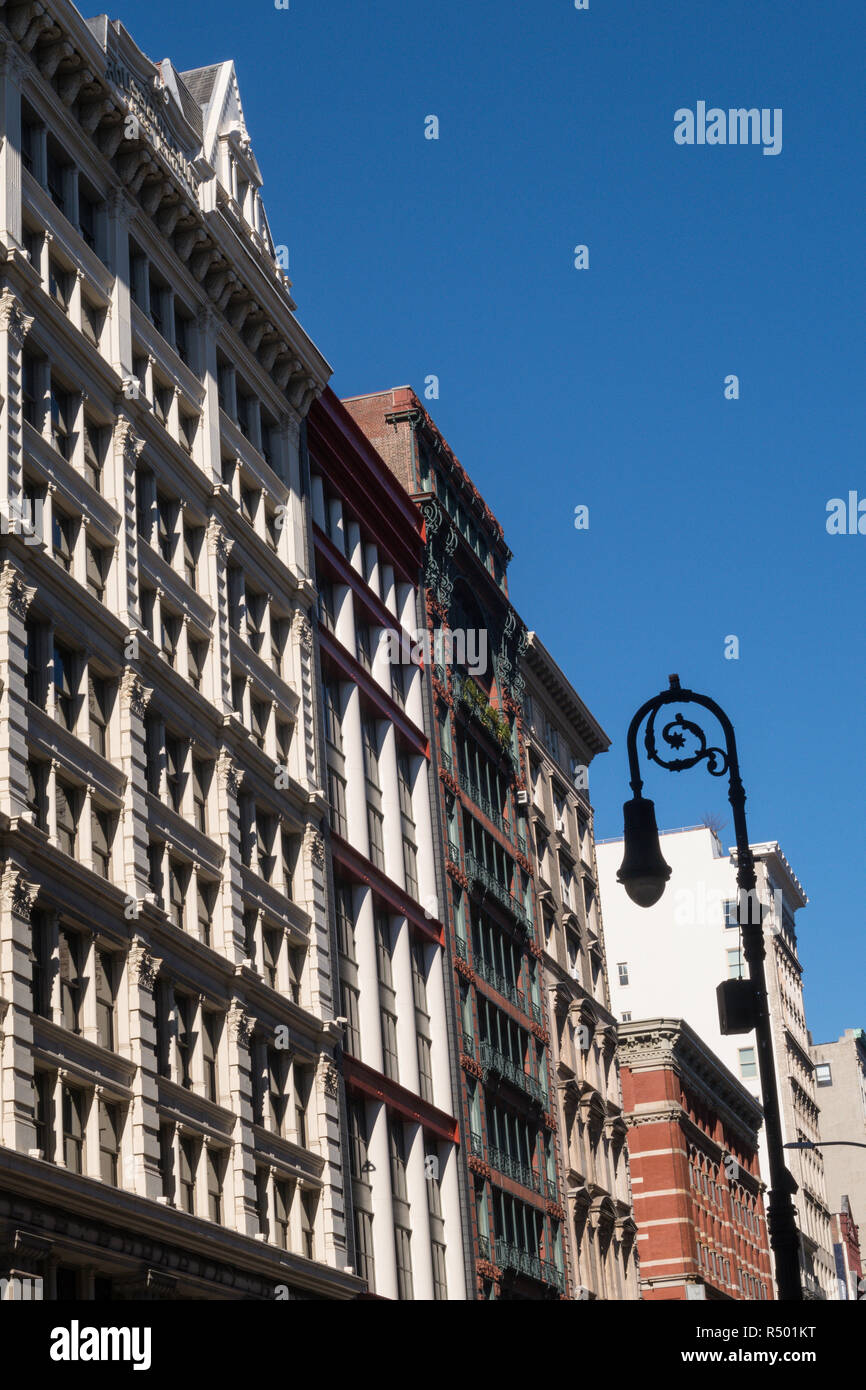 Broadway in SoHo is an historic district, NYC, USA Stock Photo