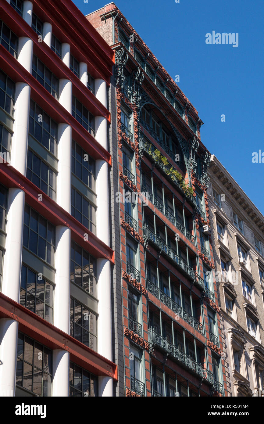 Broadway in SoHo is an historic district, NYC, USA Stock Photo