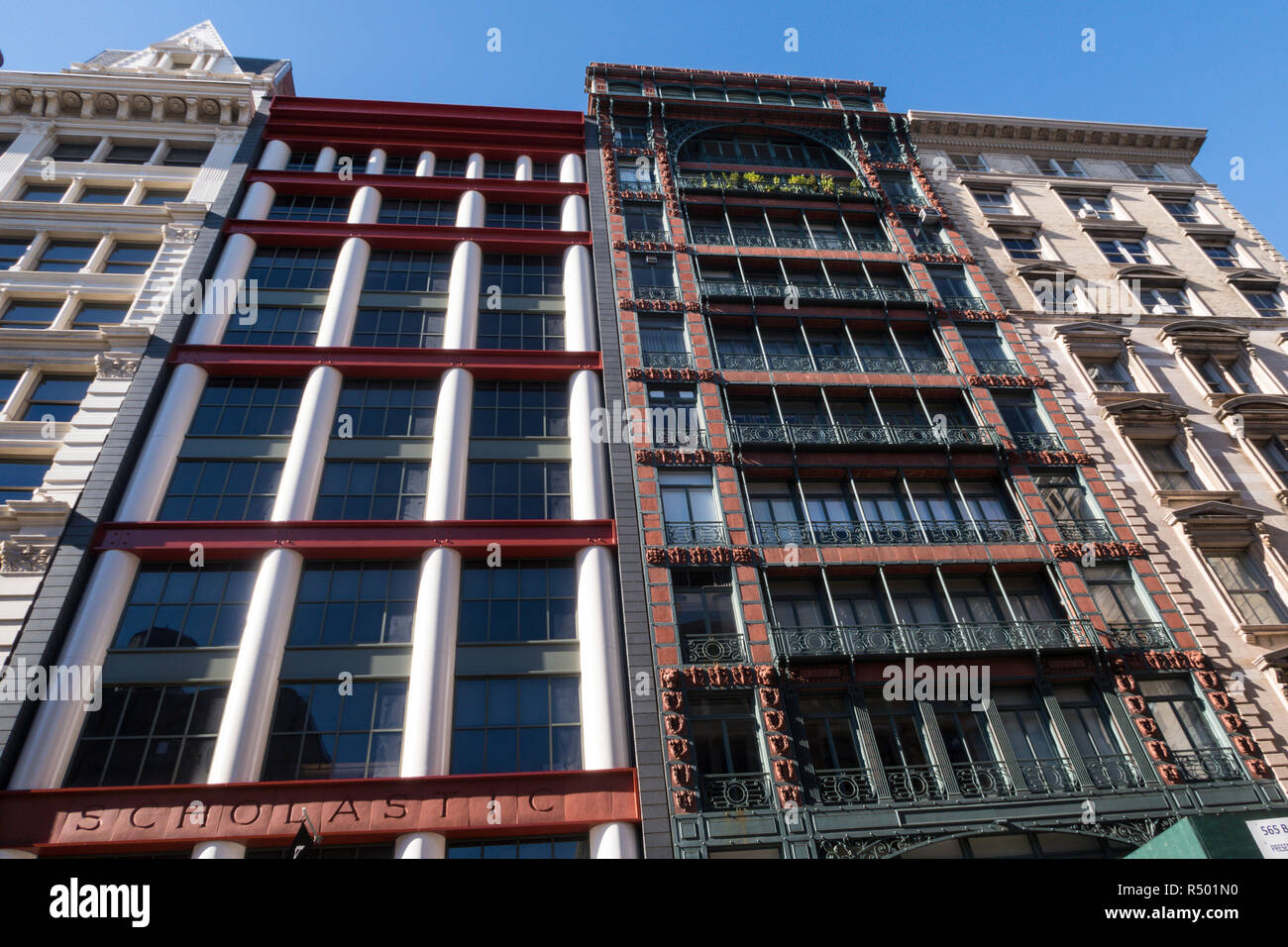Broadway in SoHo is an historic district, NYC, USA Stock Photo