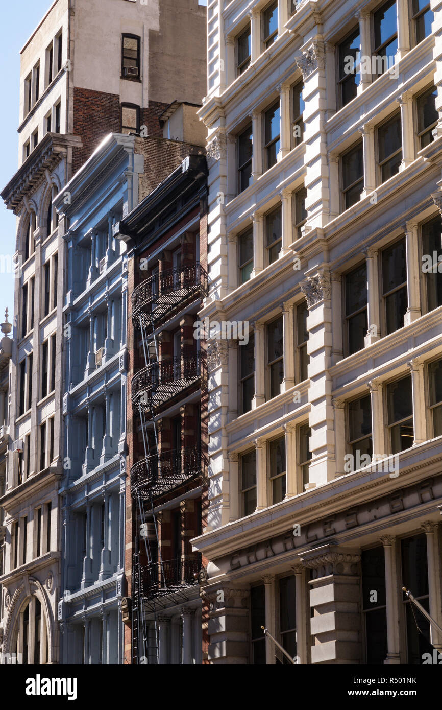 Broadway in SoHo is an historic district, NYC, USA Stock Photo