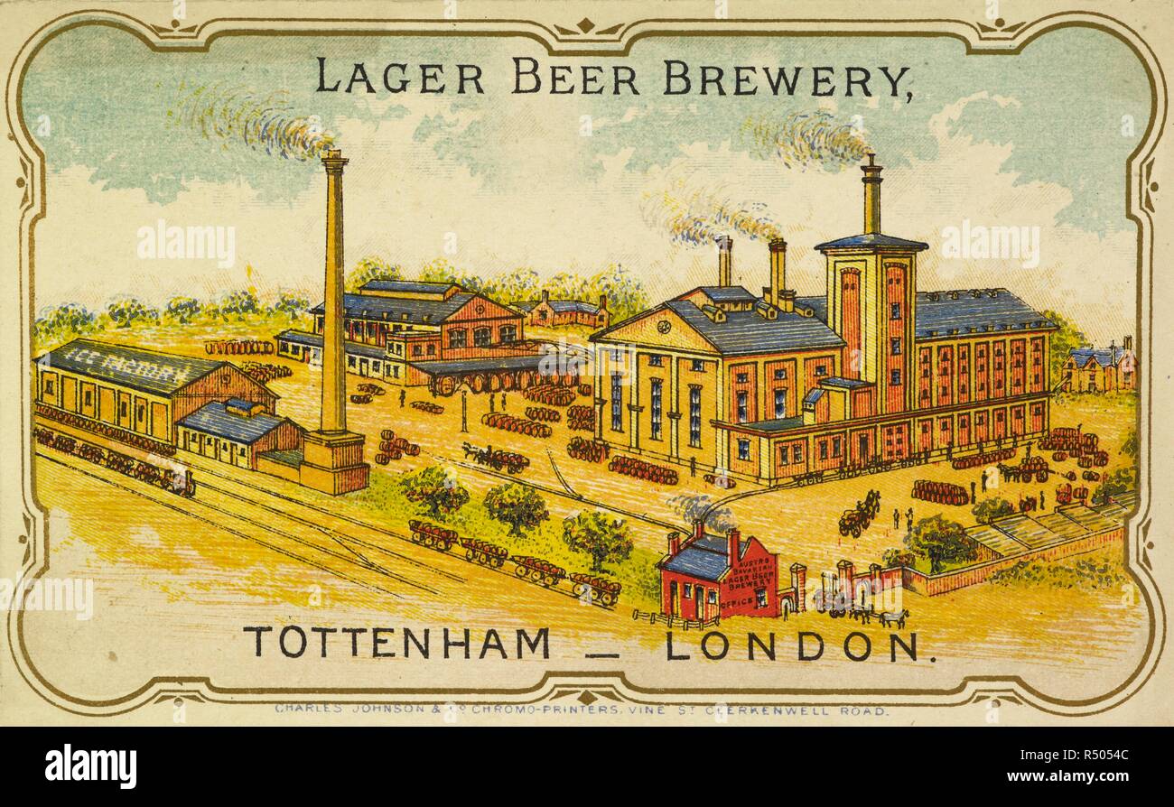 An illustration of the AustroBavarian Lager Beer Brewery in Tottenham