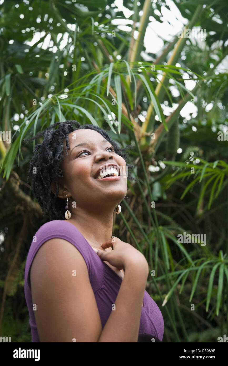 African woman laughing exciting hi-res stock photography and images - Alamy