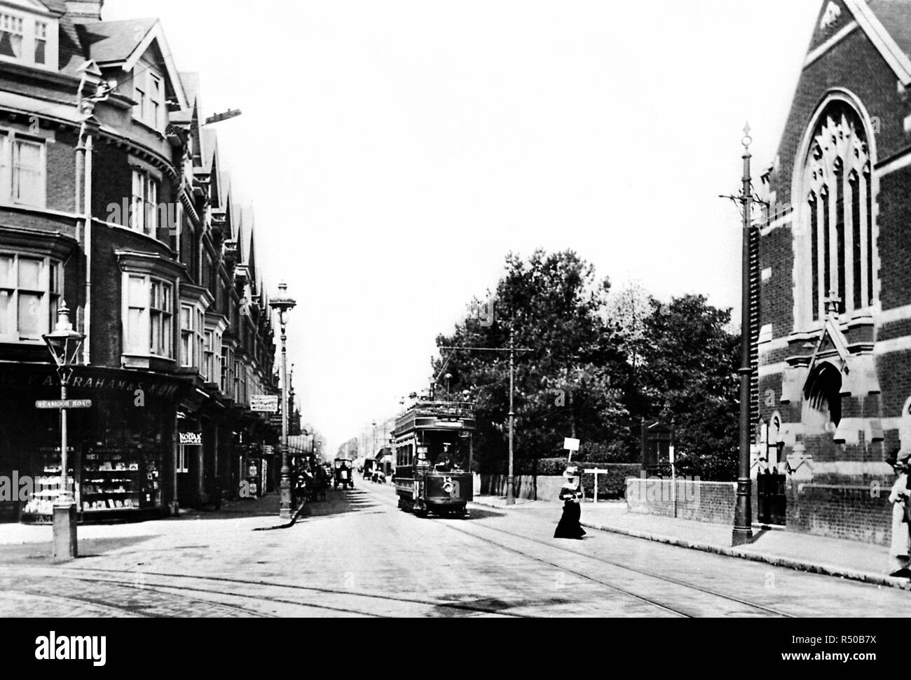 Seamoor Road, Westbourne Bournemouth Stock Photo Alamy