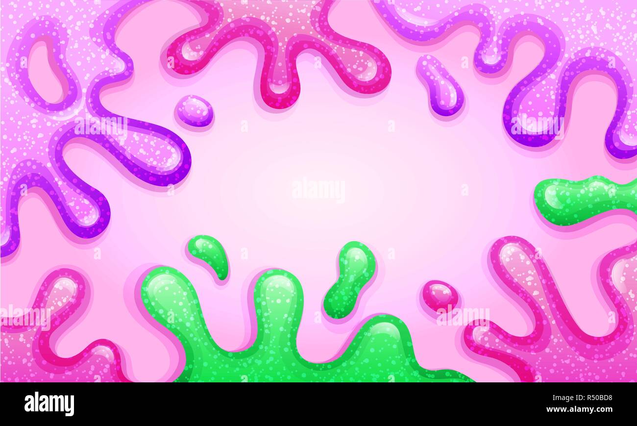 Colorful background with pink and green splashes Stock Vector