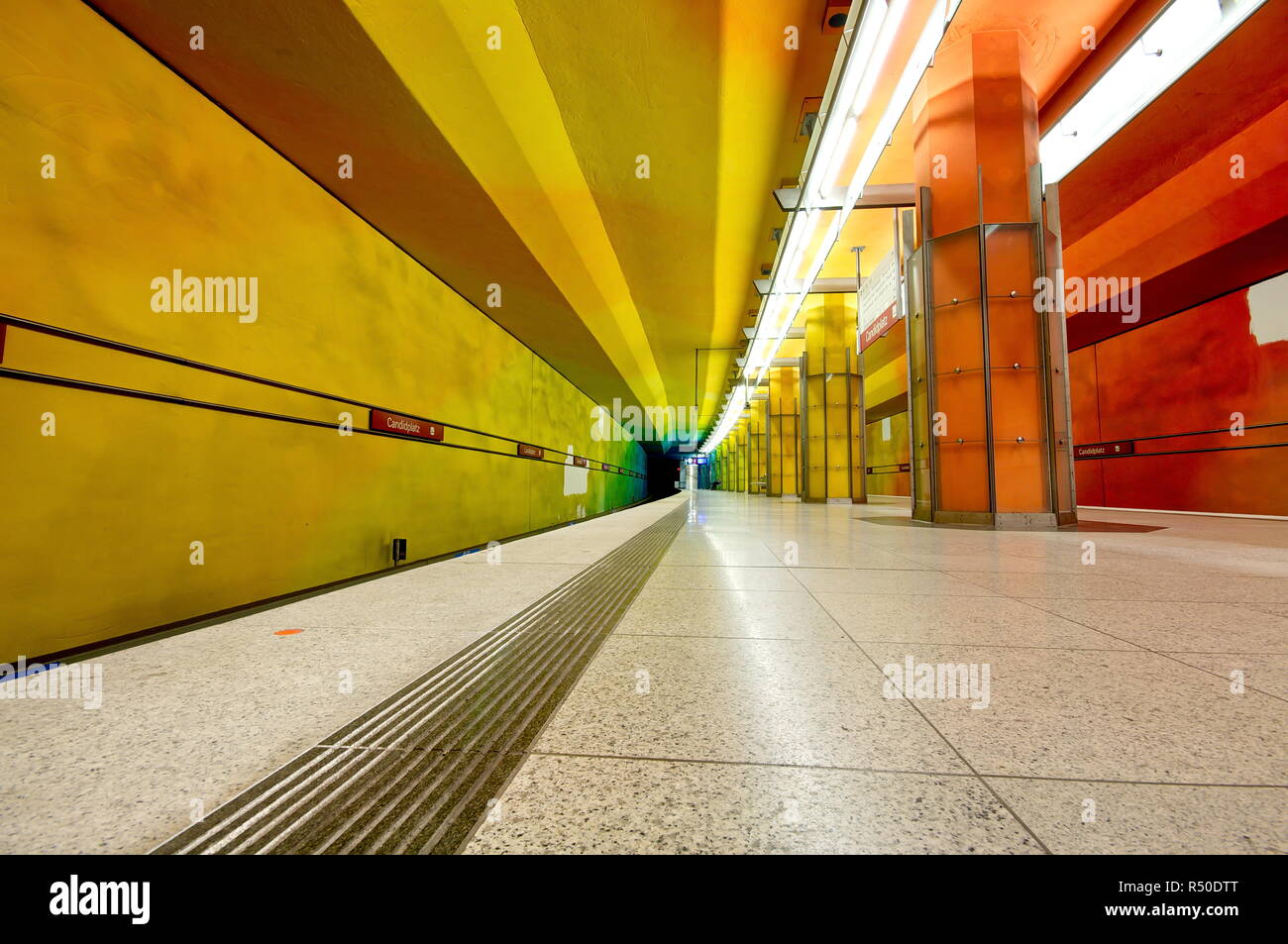 Candidplatz subway station in Munich, Germany Stock Photo