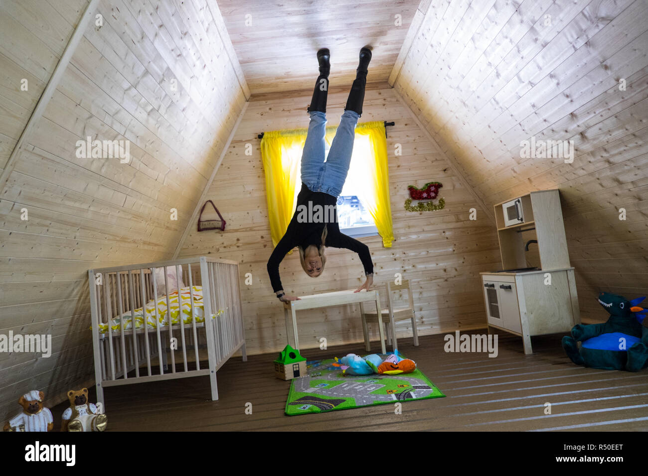 Upside Down House,Bournemouth,England,UK.Newly opened experience where