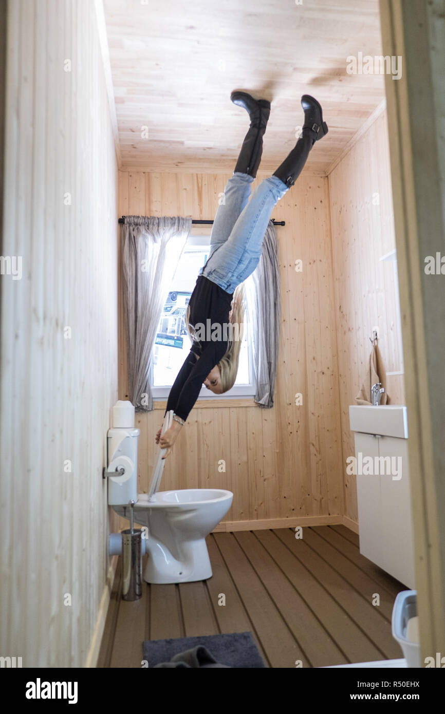 Upside Down House,Bournemouth,England,UK.Newly opened experience where