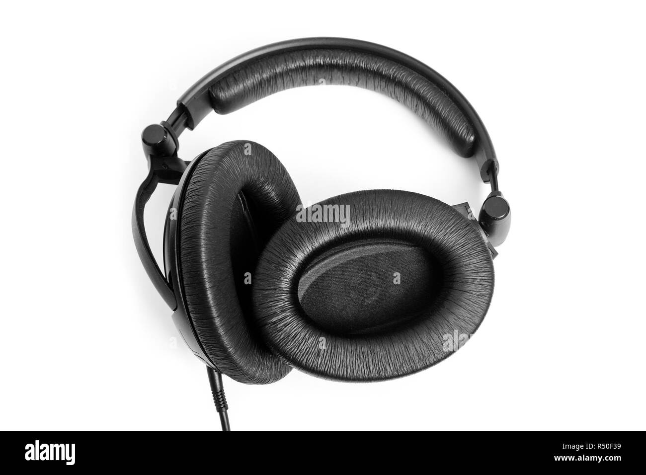 headphones isolated on a white background Stock Photo - Alamy