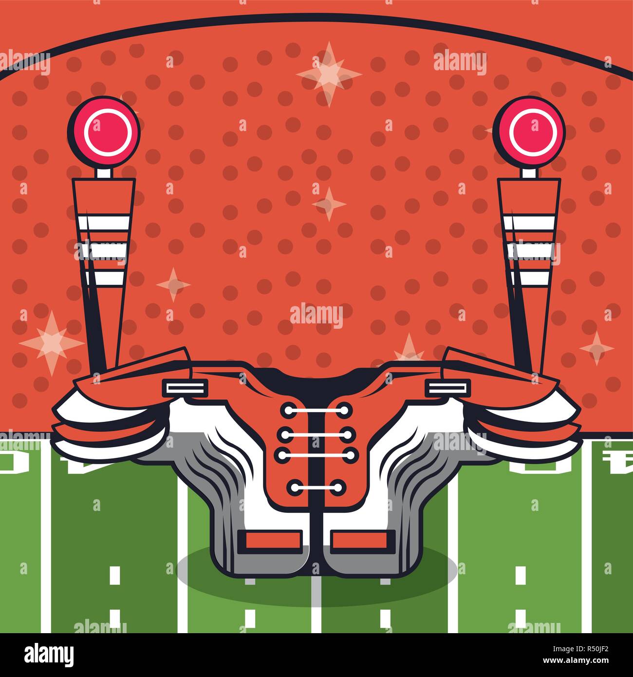 football chest protector Stock Vector Image & Art Alamy