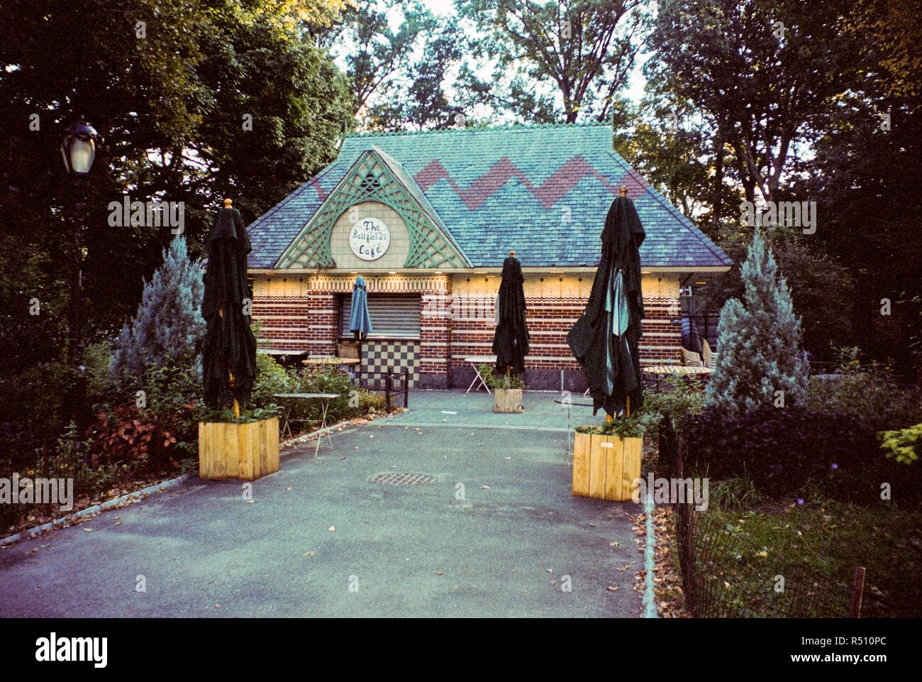 Ballfields Café near the Heckscher Ballfields in Central Park,, New York City, United States of