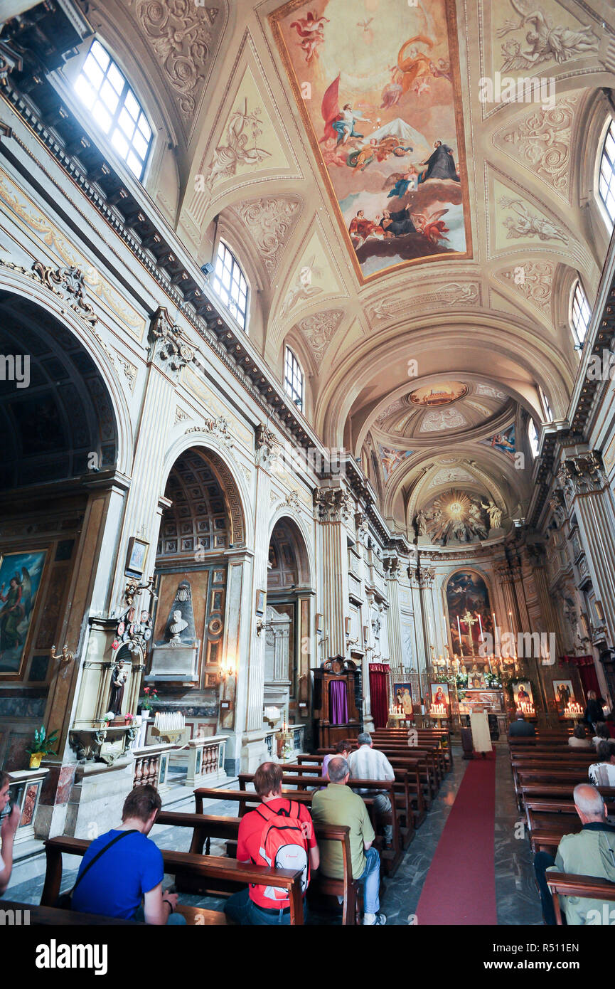 Chiesa dei santi vincenzo e anastasio hires stock photography and