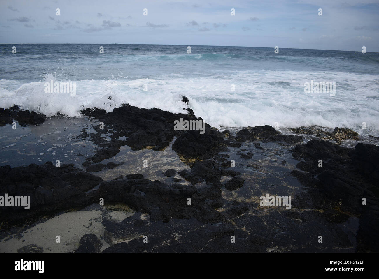 Ocean Waves at a beach in Hawaii Stock Photo - Alamy