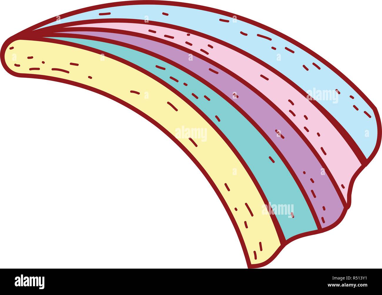 cute rainbow isolated icon Stock Vector Image & Art - Alamy