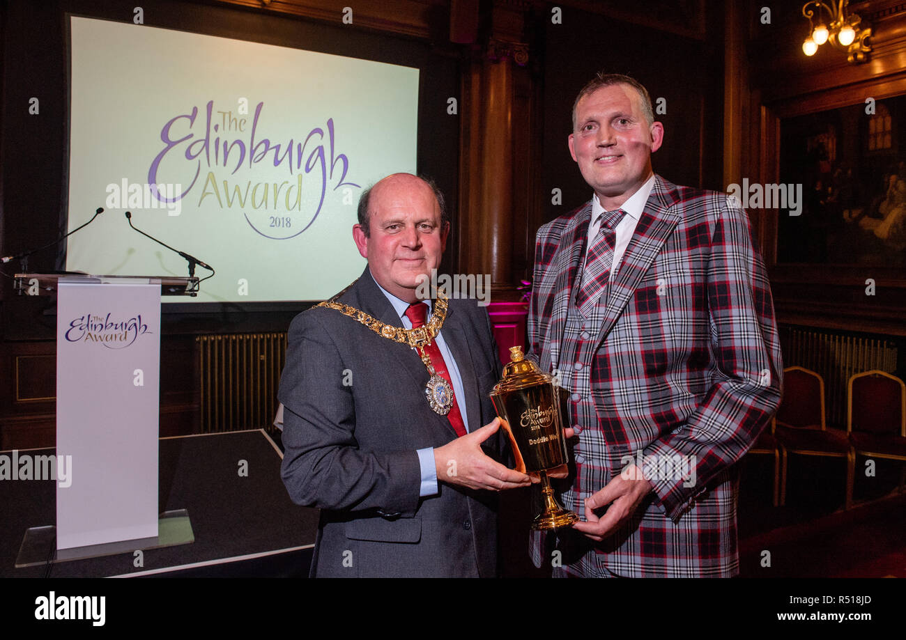 The Edinburgh Award A ceremony for the recipient of this year's award, Doddie Weir, who will be presented with a Loving Cup by the Lord Provost. He wi Stock Photo