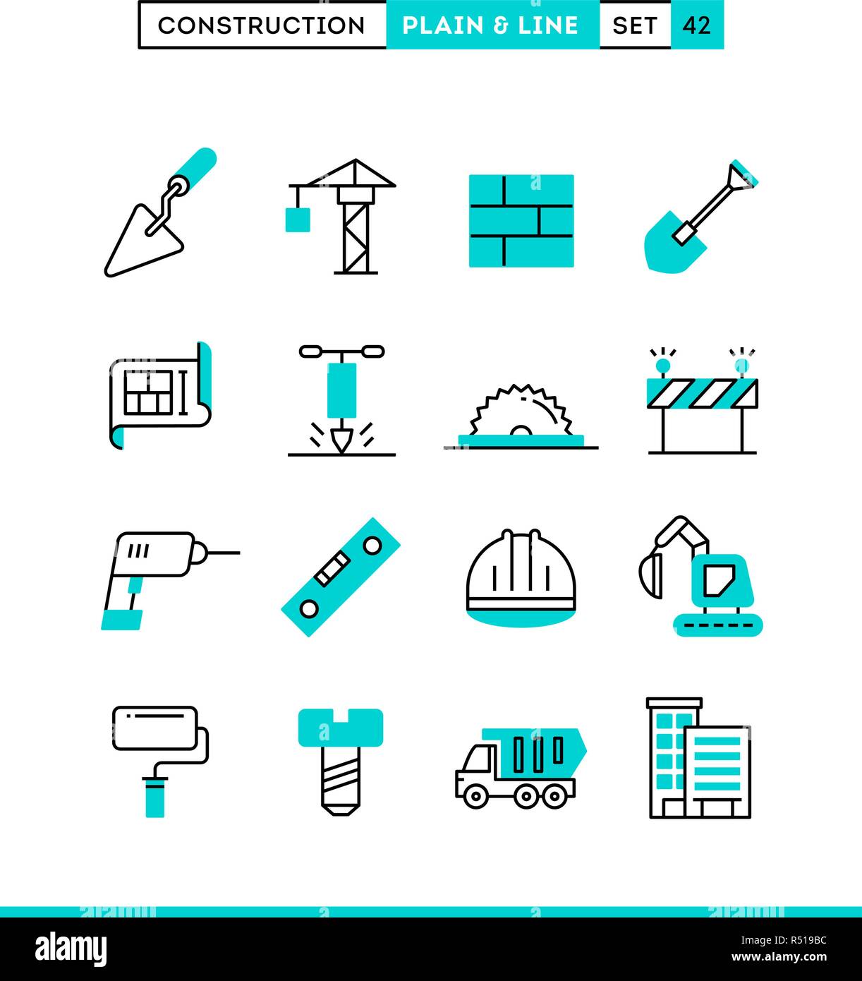 Construction, building, project, tools and more Stock Vector Image ...