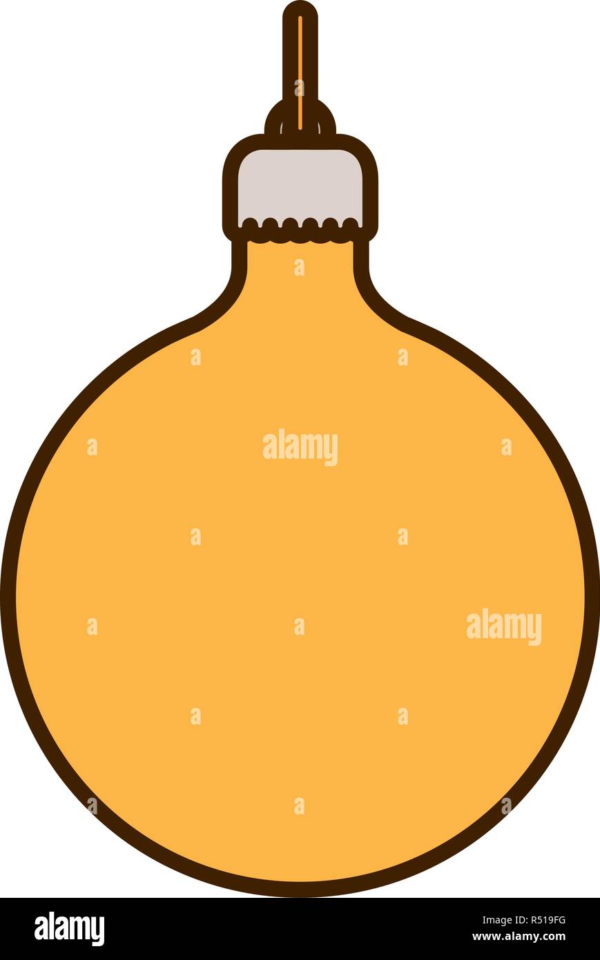 christmas ball hanging isolated icon Stock Vector Image & Art - Alamy