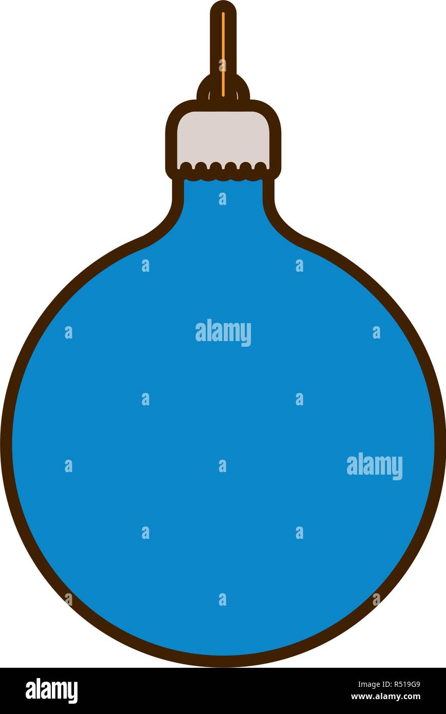 christmas ball hanging isolated icon Stock Vector Image & Art - Alamy