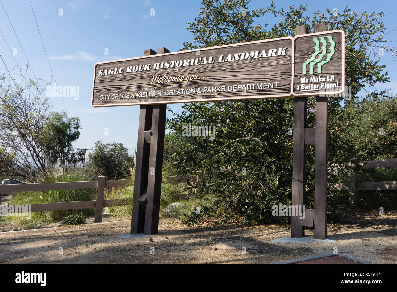 AlamyPicNeeds Eagle Rock Monument, Los Angeles, USA travelphotography Stock Photo Alamy