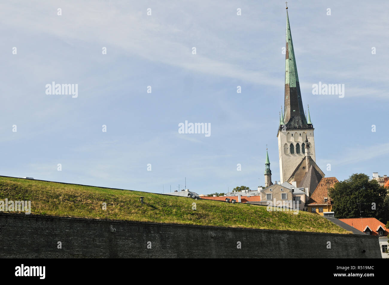 Tallinn city walls, Estonia Stock Photo