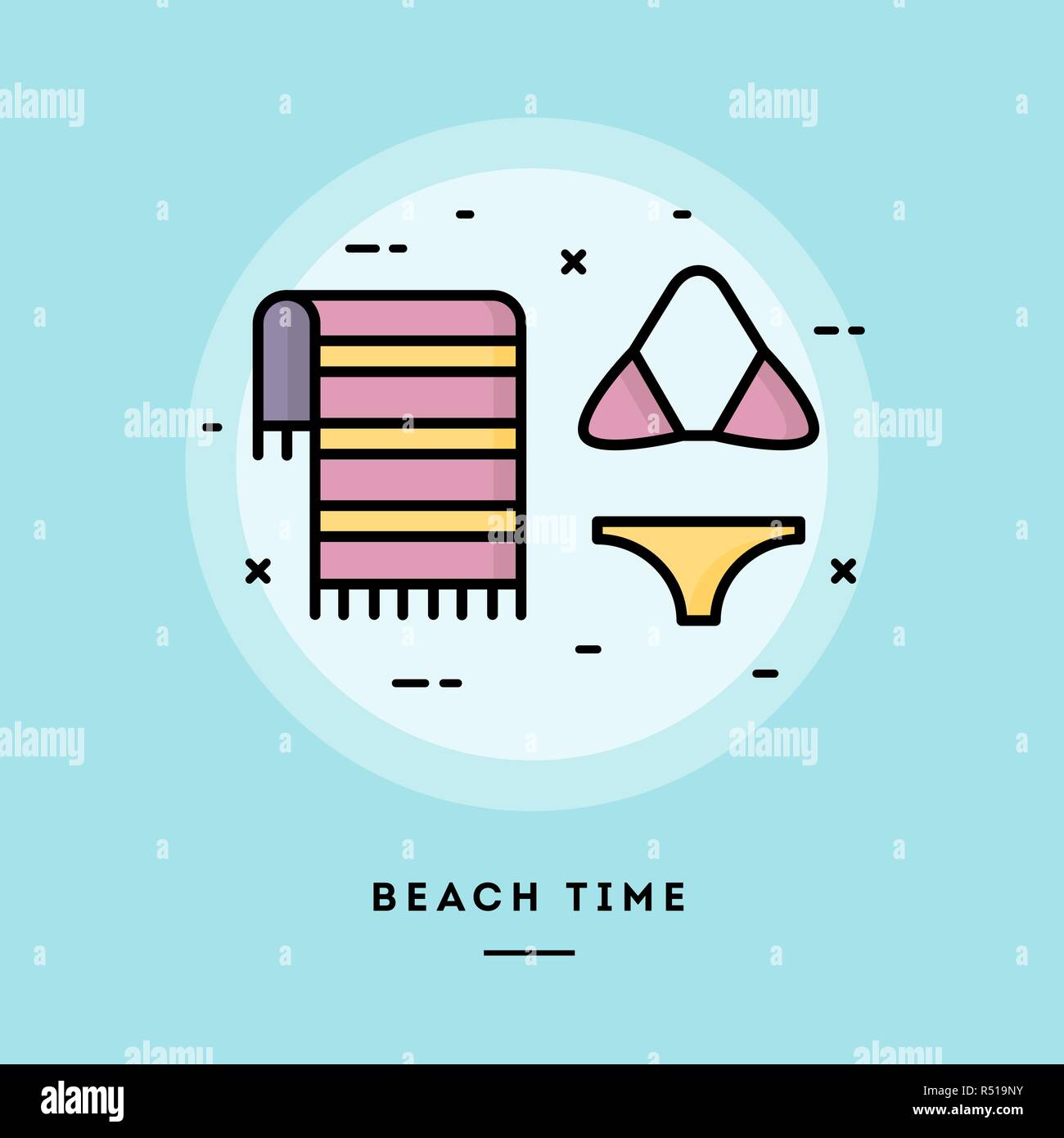 Warm summer destination Stock Vector Images - Alamy