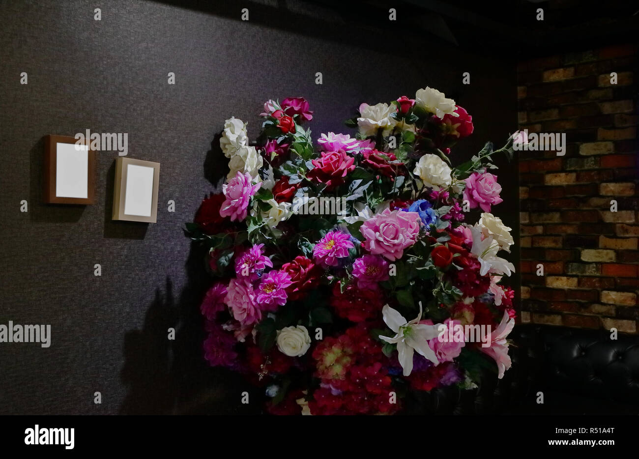 big fake flowers