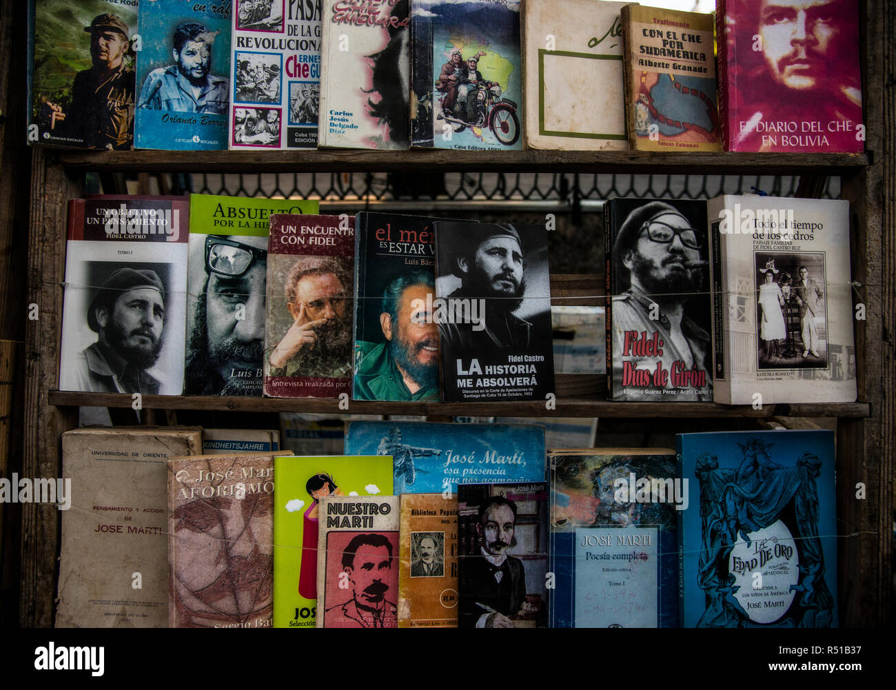 2nd hand book market in Havana Stock Photo