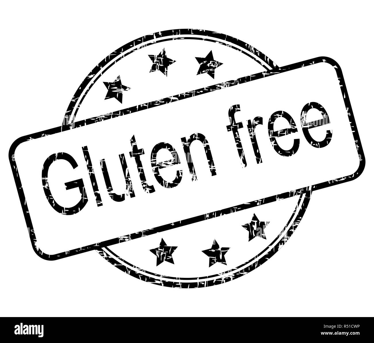 black Gluten free rubber stamp illustration Stock Photo Alamy