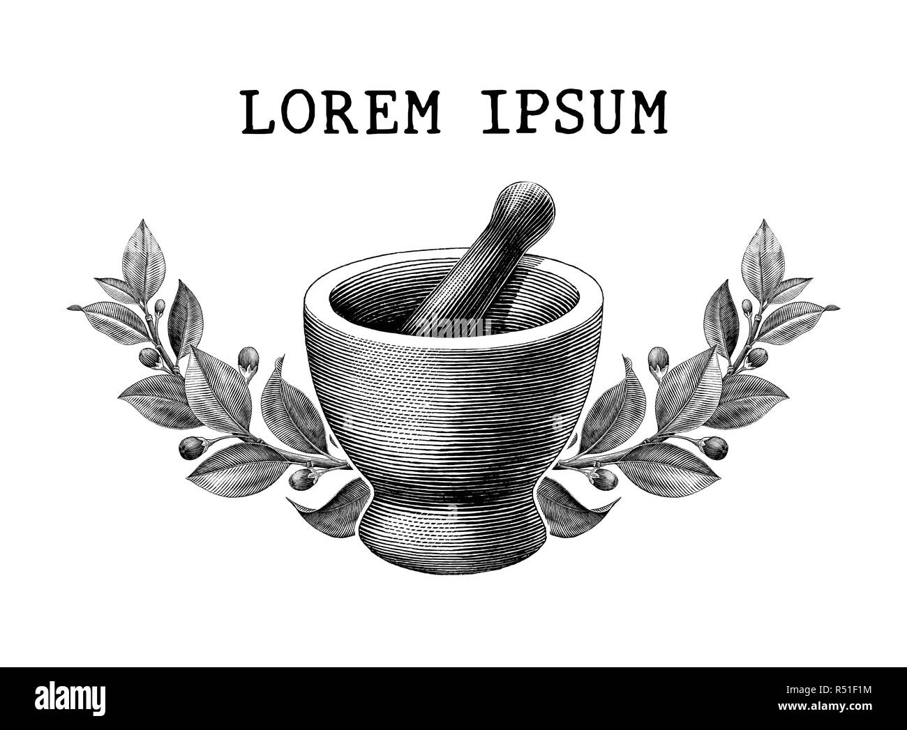 Antique mortar and pestle Black and White Stock Photos & Images Alamy