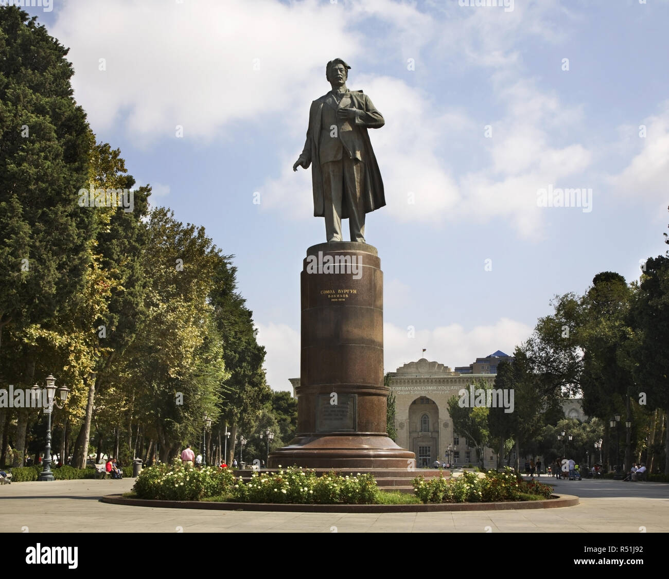 Monument to Samad Vurgun in Baku. Azerbaijan Stock Photo Alamy