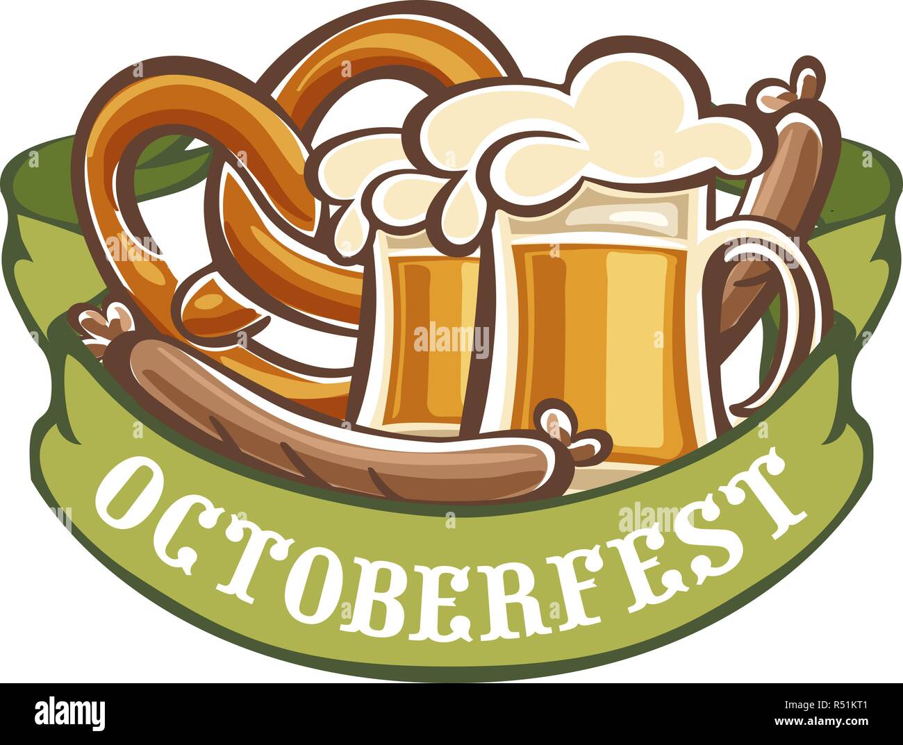 German octoberfest icon. Cartoon of german octoberfest vector icon for ...