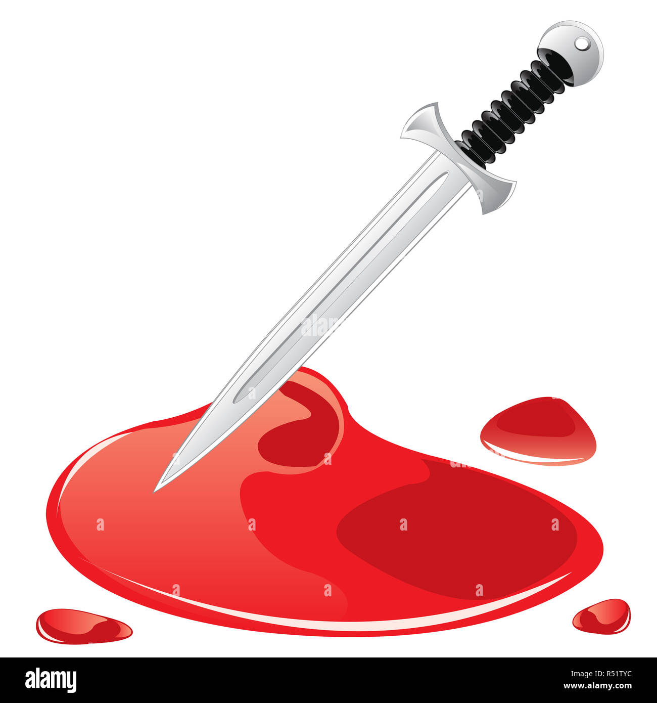 Dagger and blood Stock Photo - Alamy