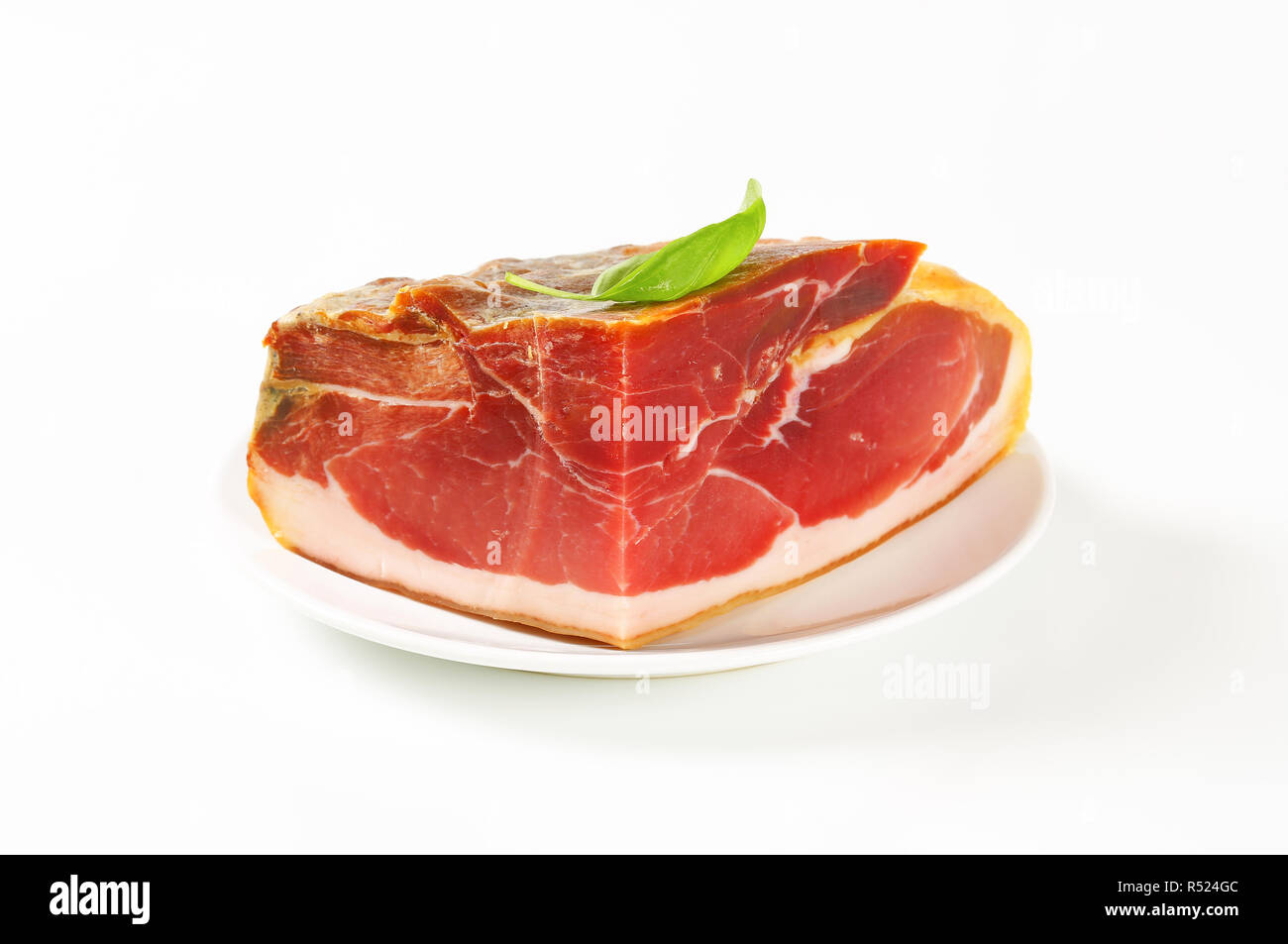 Italian drycured ham Stock Photo Alamy