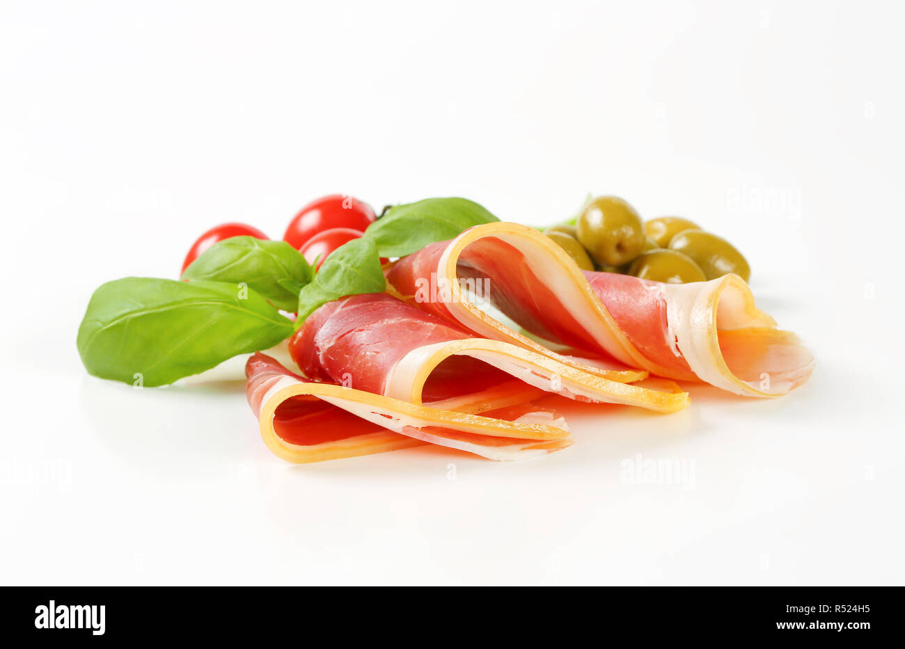 Italian drycured ham Stock Photo Alamy