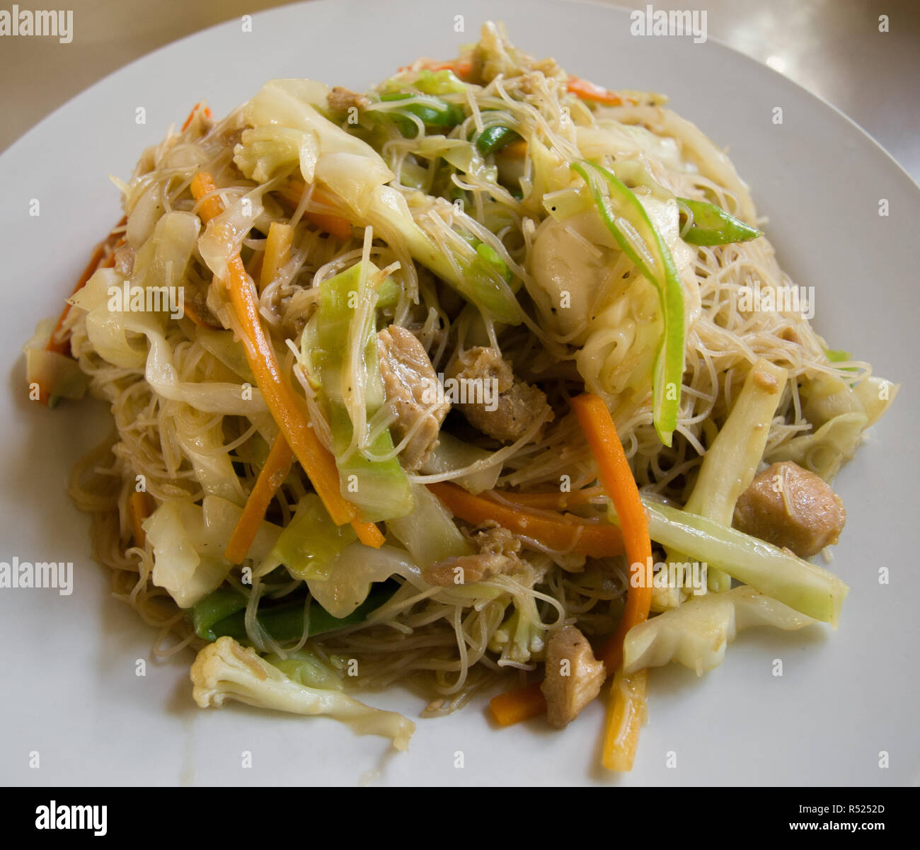 STIR FRIED RICE VERMICELLI WITH VEGETABLES Stock Photo Alamy