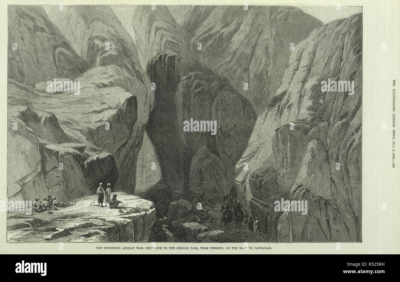 The impending Afghan war Entrance to the Khojak pass. from Pershin
