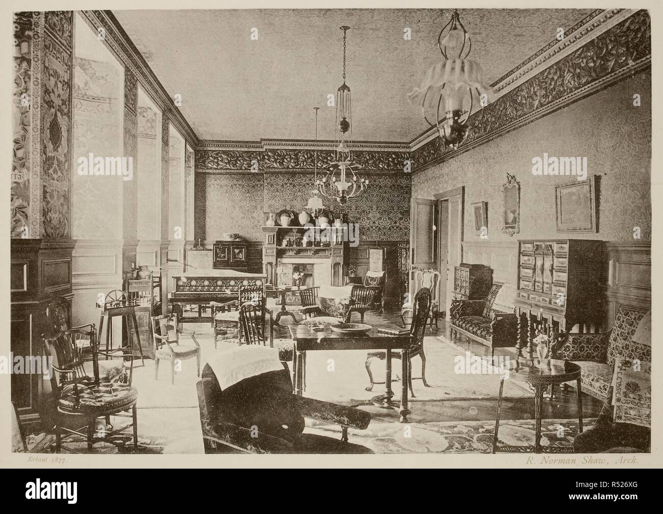 House interior 1900 britain hi-res stock photography and images - Alamy