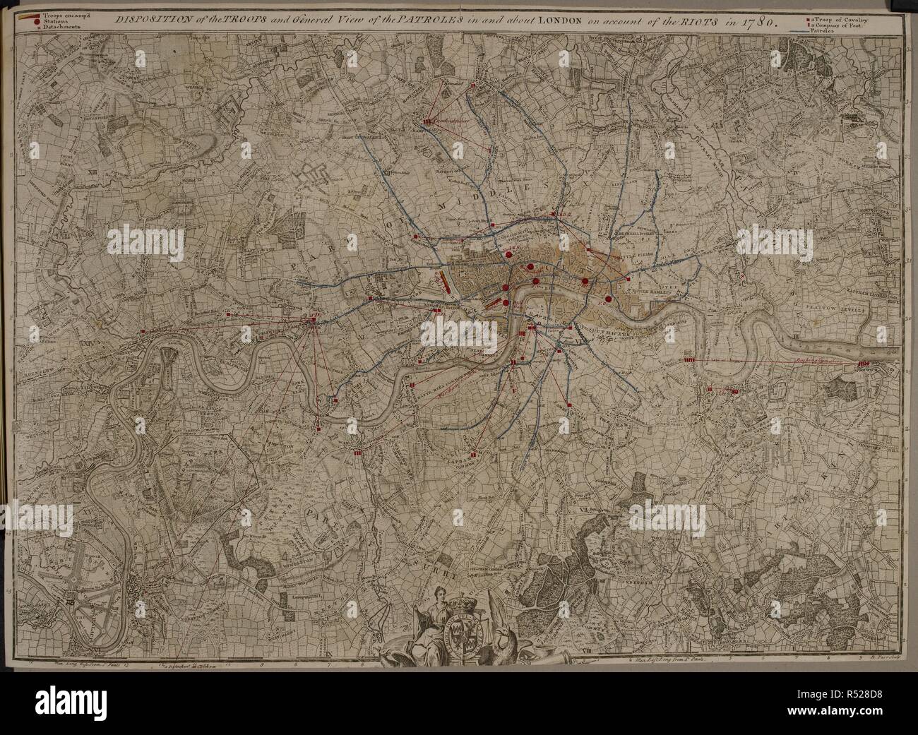 Plan of encampments in London. Plans of Encampments from 1778 to