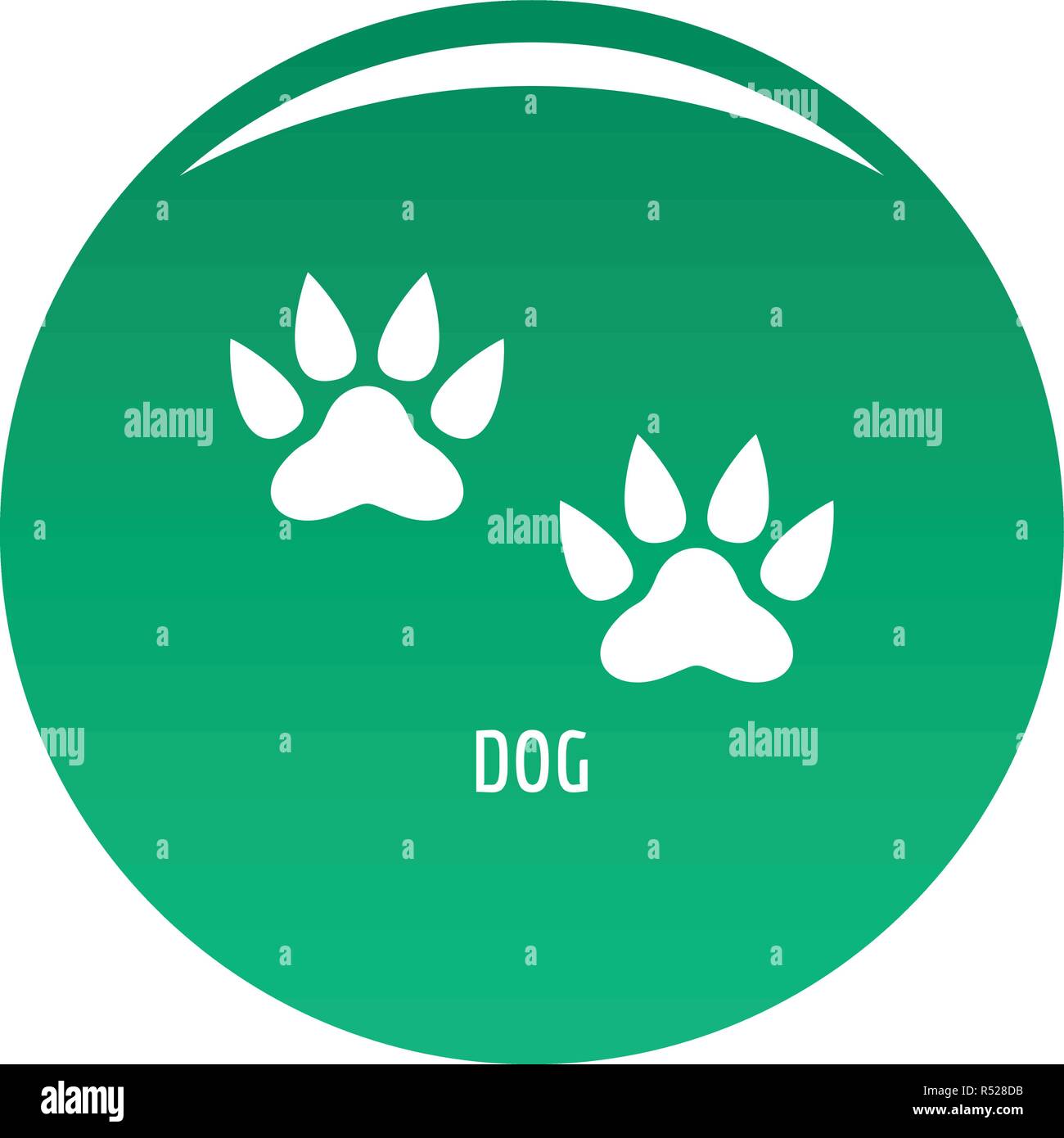 Dog step icon. Simple illustration of dog step vector icon for any ...