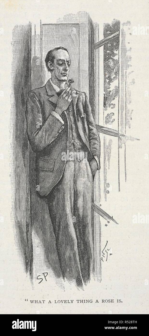 "What a lovely thing a rose is." Sherlock Holmes smelling a rose