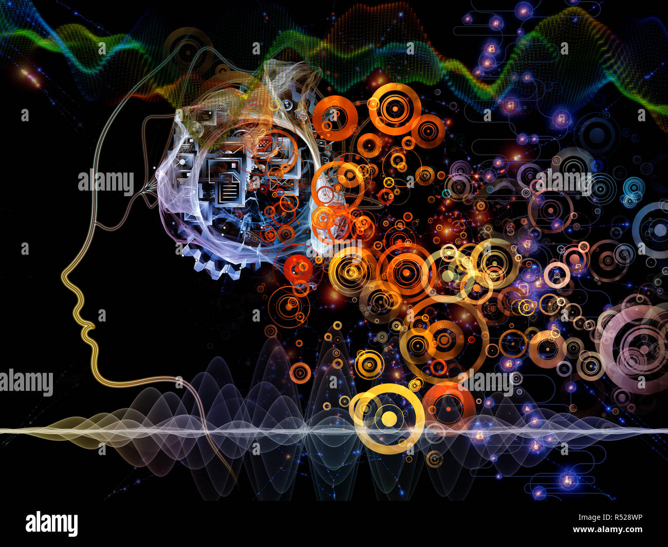 Machine Consciousness Backdrop Stock Photo - Alamy