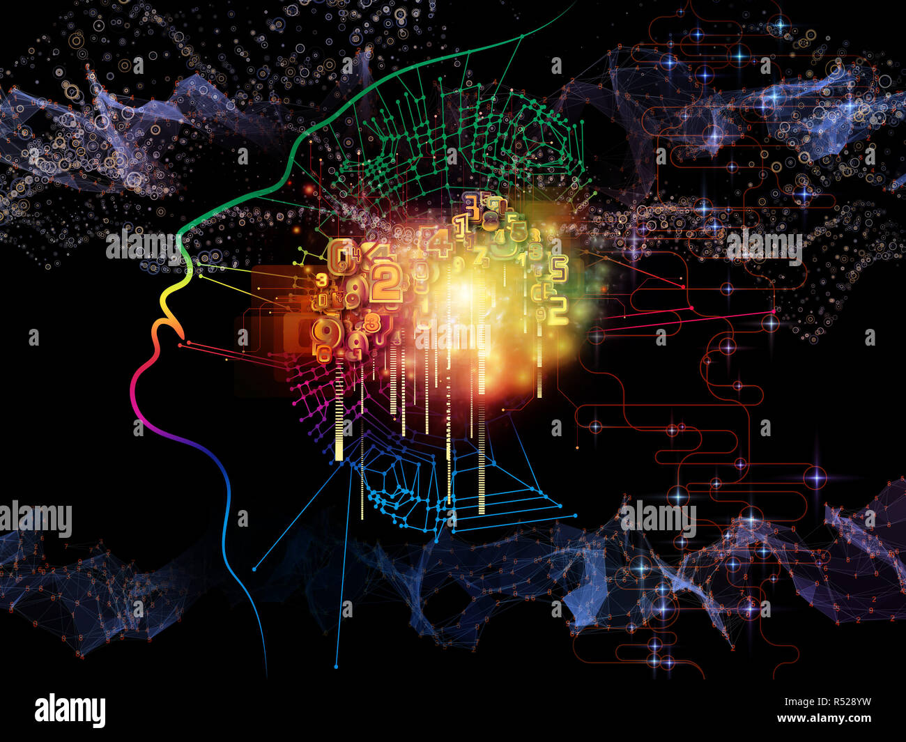 Machine Consciousness Backdrop Stock Photo - Alamy