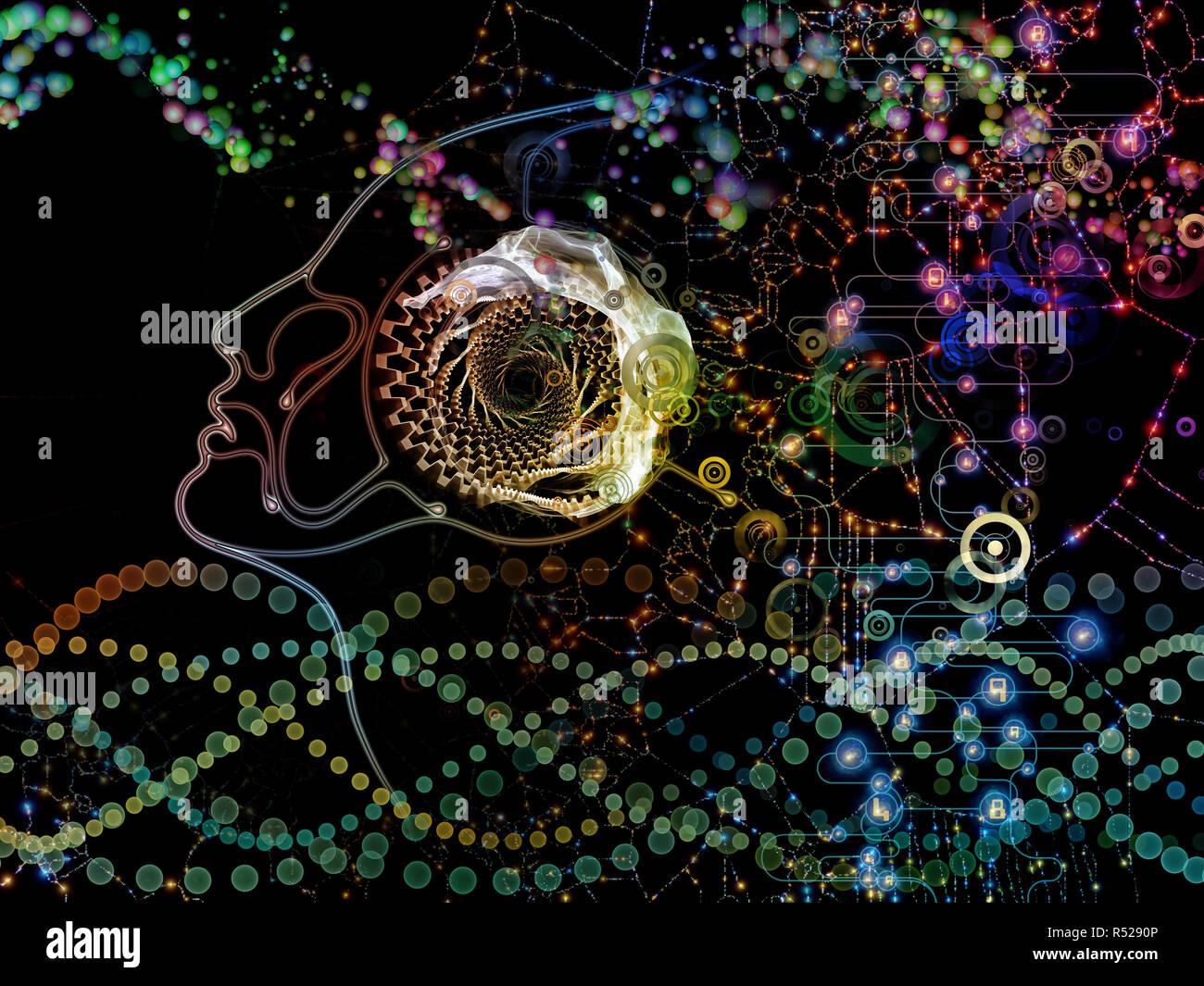 The Darkness of Machine Consciousness Stock Photo - Alamy