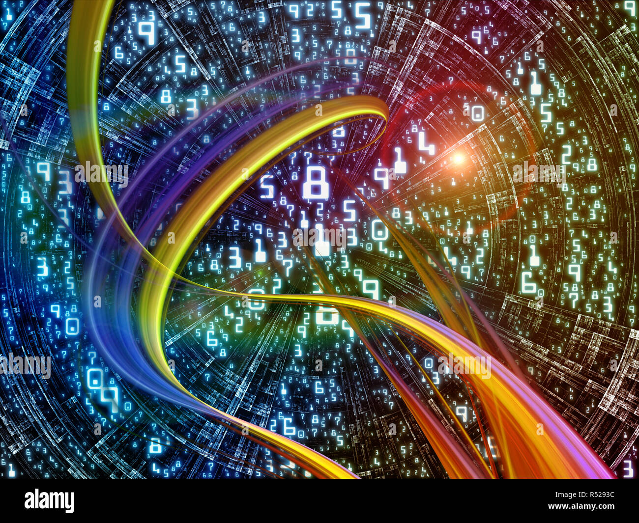 Processing Digital World Stock Photo - Alamy