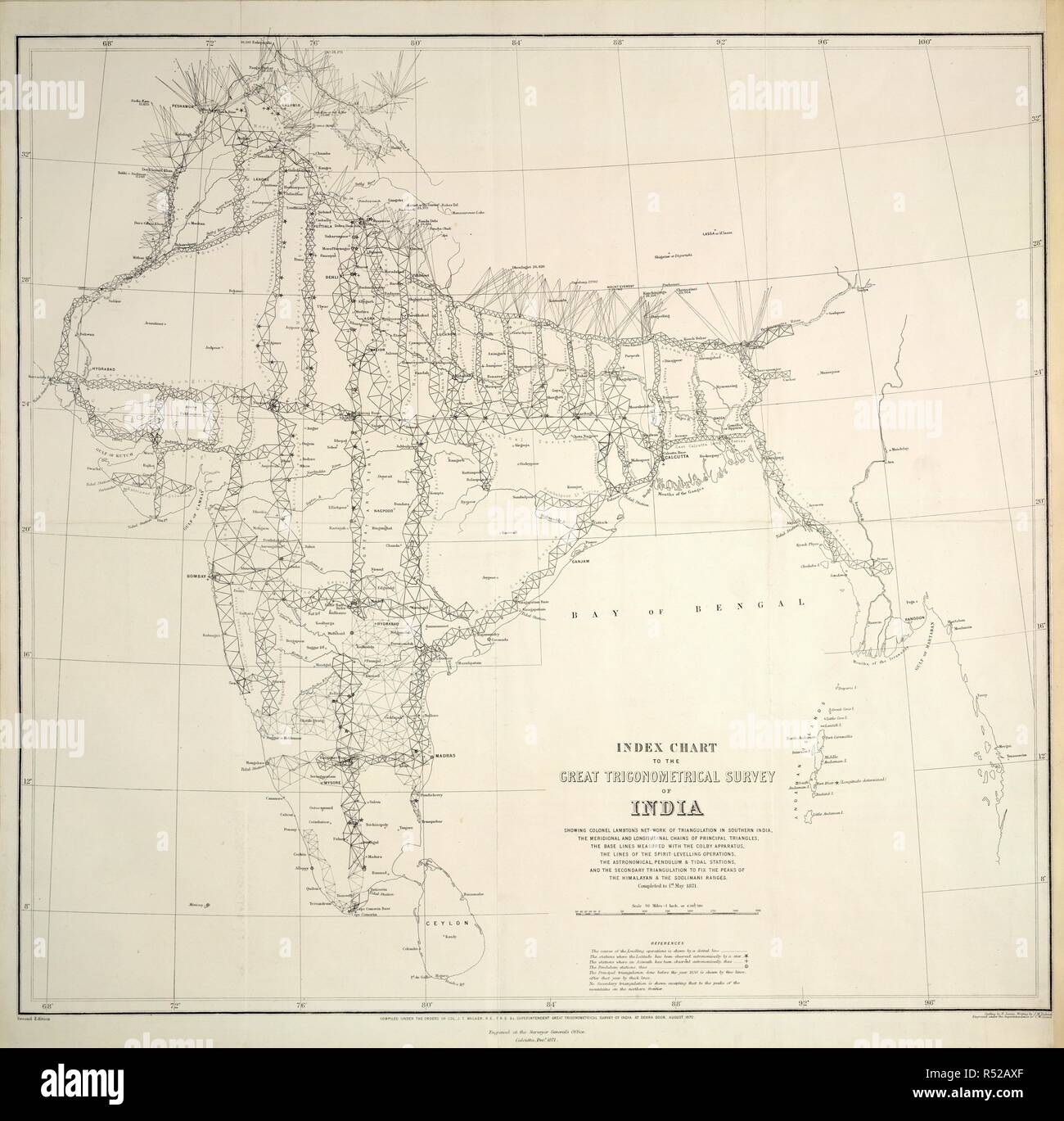 An index chart. Index Chart to the Great Trigonometrical Survey of ...