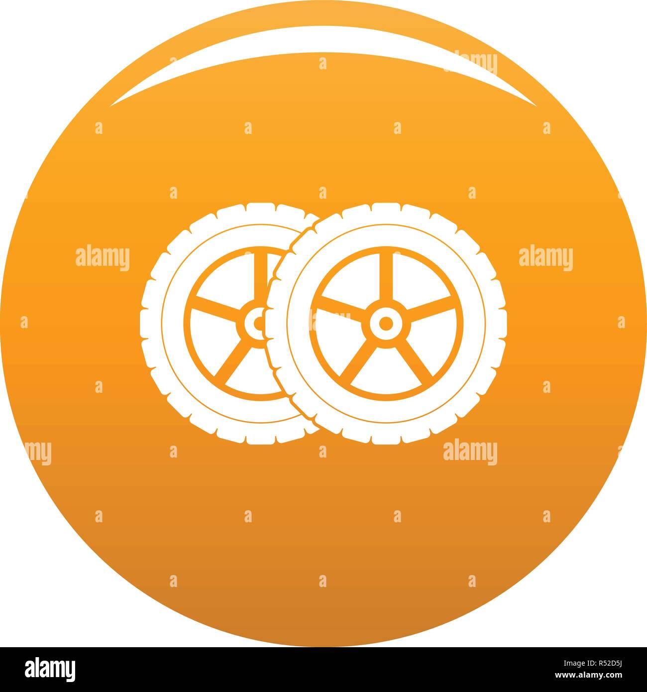 Car tyre icon. Simple illustration of car tyre vector icon for any ...