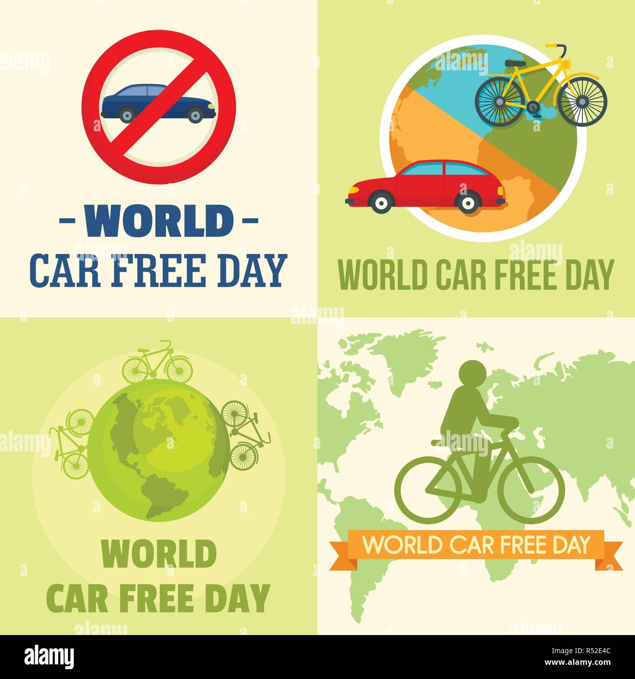 Car free day poster hi-res stock photography and images - Alamy