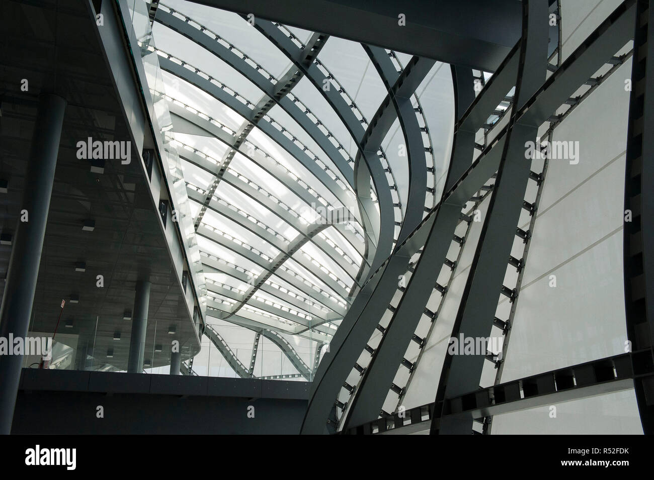 Italy, Lazio, Rome, 'the cloud' by Massimiliano Fuksas built in the EUR district. Congress and Conferences Center of the capital. Stock Photo